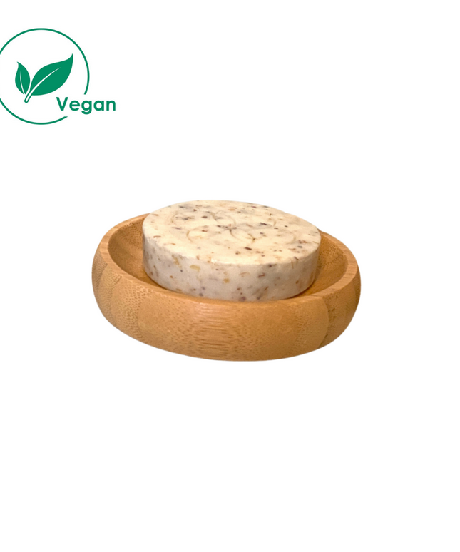 body wash bar met bamboo dish (set)