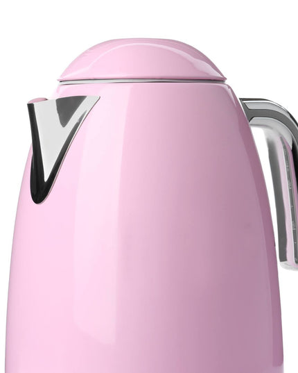Pink metal kettle