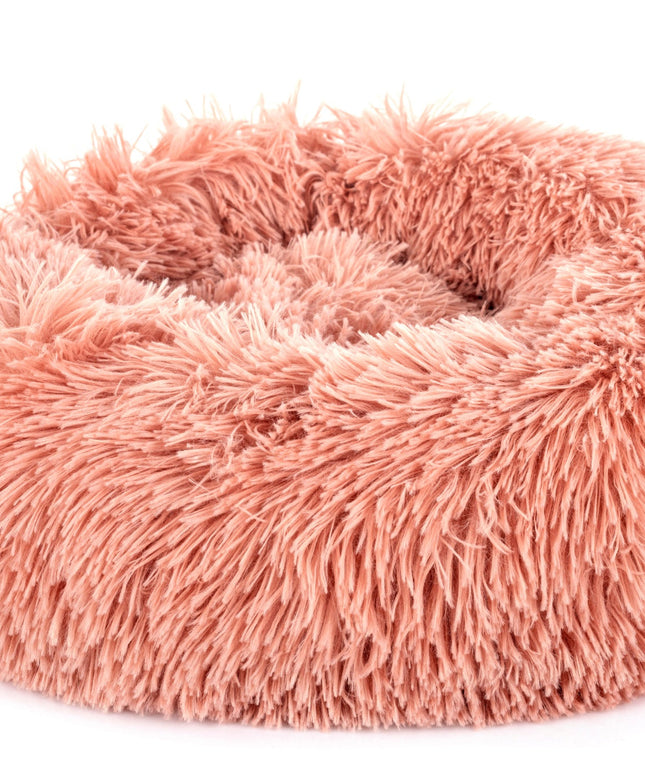 Pink dog bed