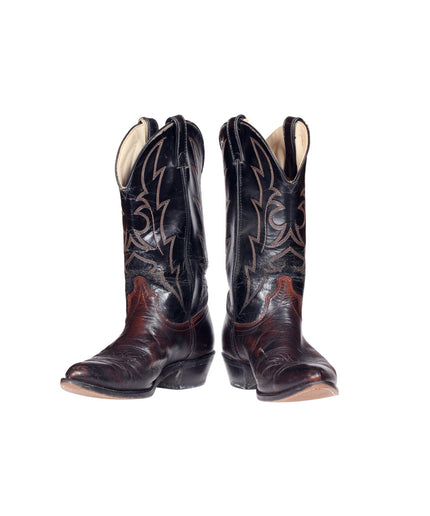 Knee high leather horse boots