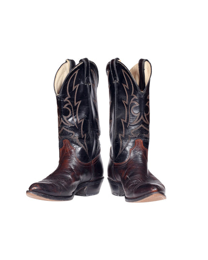 Knee high leather horse boots