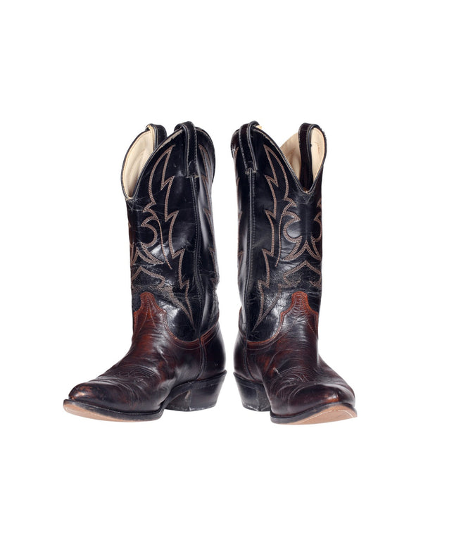 Knee high leather horse boots