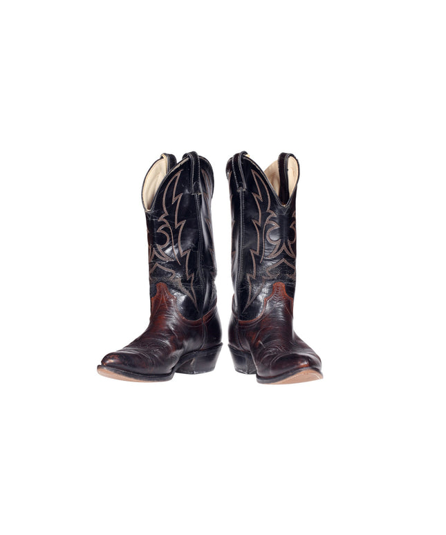 Knee high leather horse boots