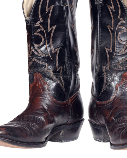 Knee high leather horse boots