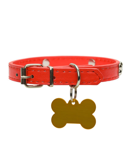 Collar with bone tag