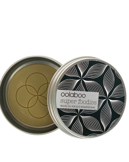 travel tin + eco shampoo bar