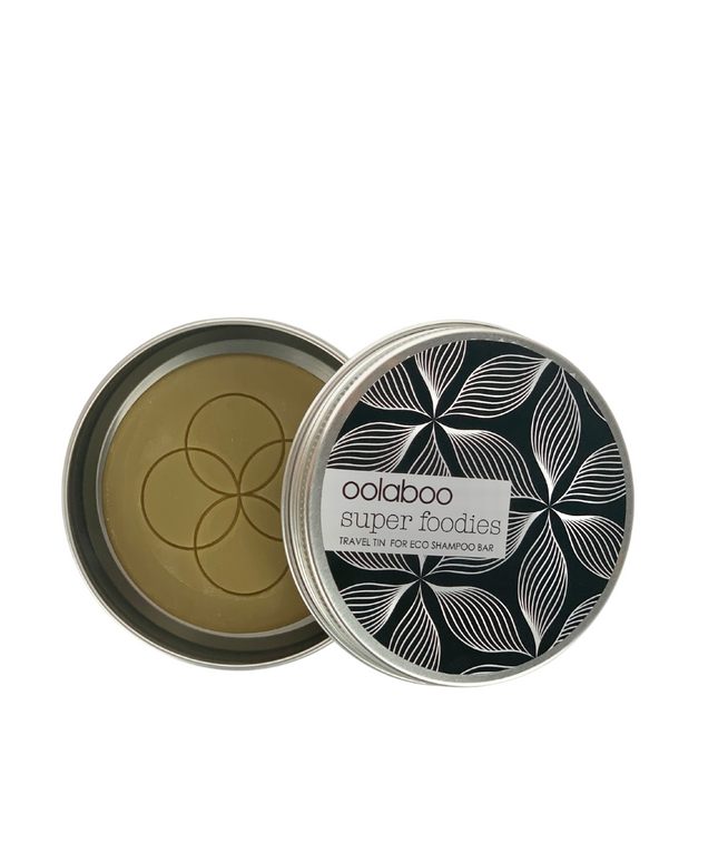 travel tin + eco shampoo bar