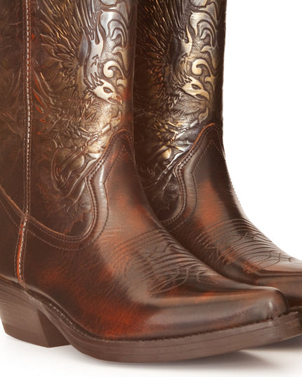 Brown Leather horse boots