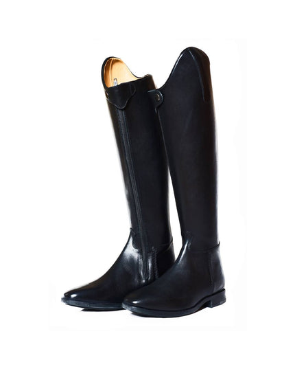 High leather horse boots Black