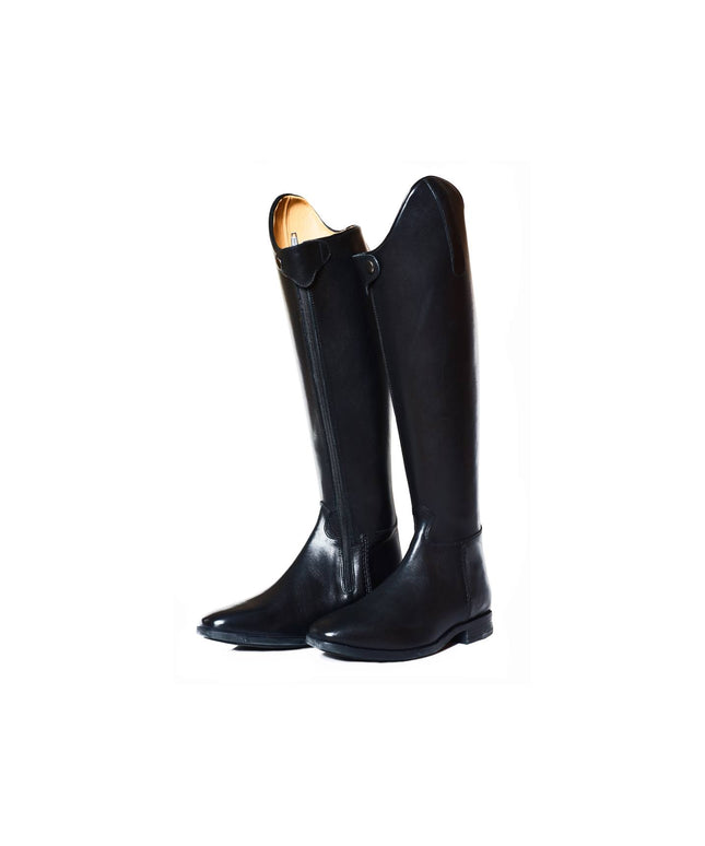 High leather horse boots Black