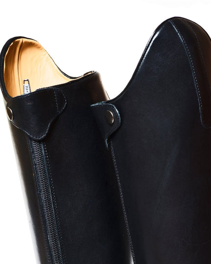 High leather horse boots Black