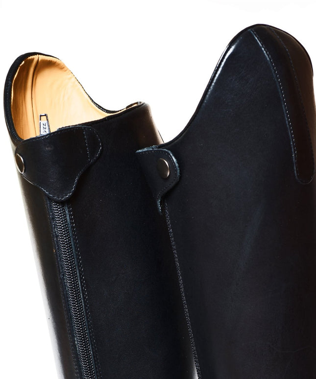 High leather horse boots Black