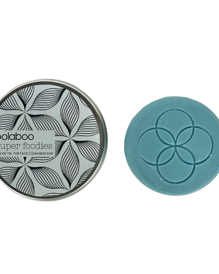 travel tin + face cleansing bar