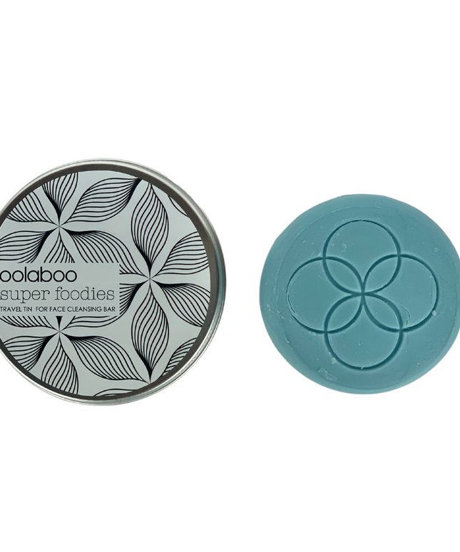 travel tin + face cleansing bar