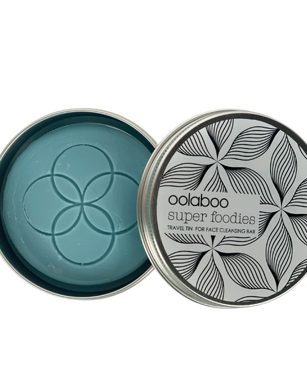 travel tin + face cleansing bar