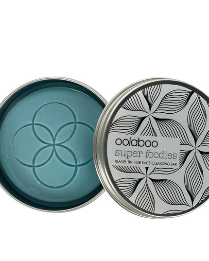 travel tin + face cleansing bar