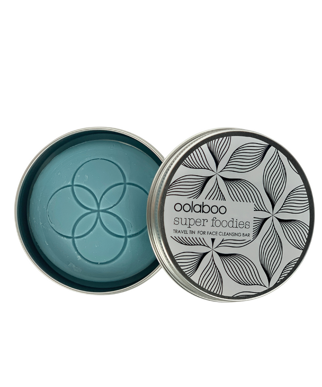 travel tin + face cleansing bar