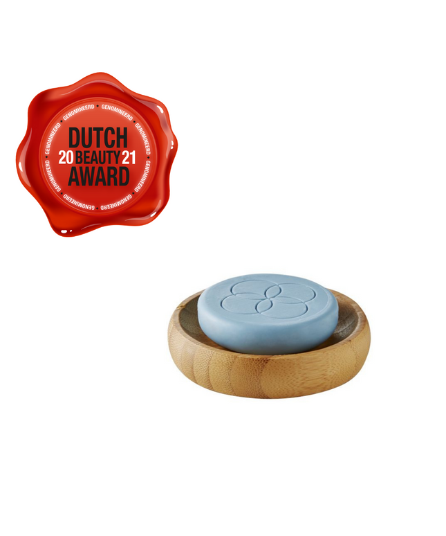 face cleansing bar met bamboo dish  70 gram