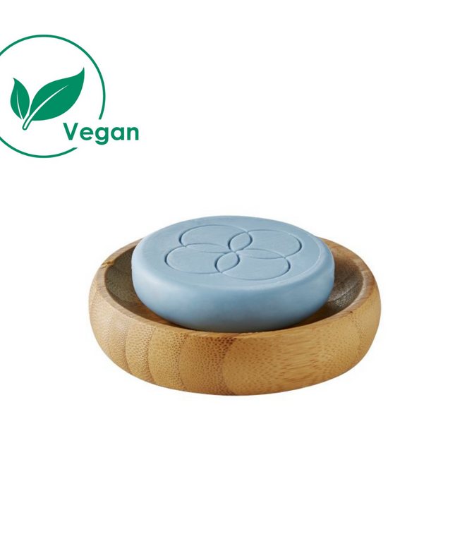 face cleansing bar met bamboo dish  70 gram
