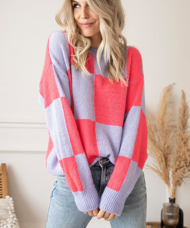 Chess Coral/Lila - Trui