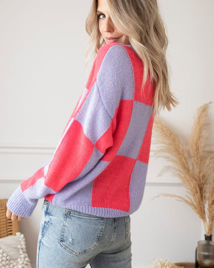 Chess Coral/Lila - Trui