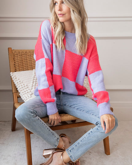 Chess Coral/Lila - Trui