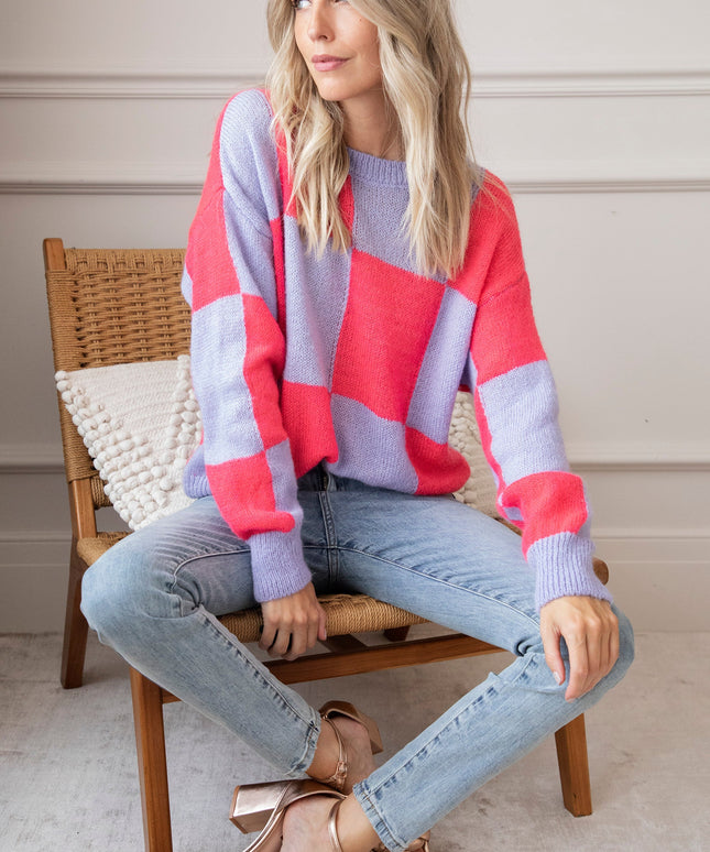 Chess Coral/Lila - Trui