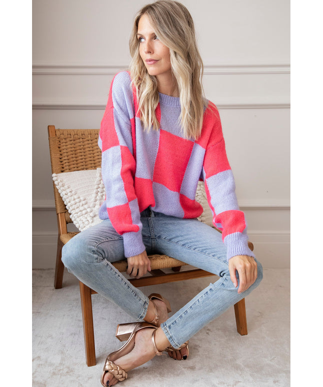 Chess Coral/Lila - Trui