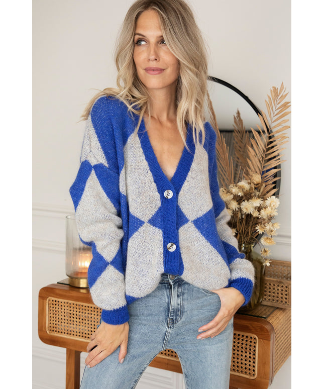 All Square Dark Blue - Vest