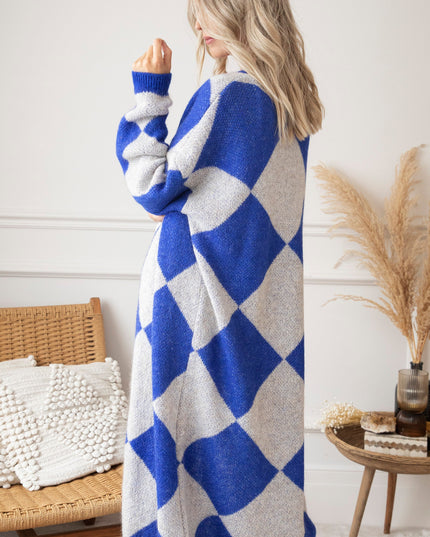 All Square Long Dark Blue - Vest
