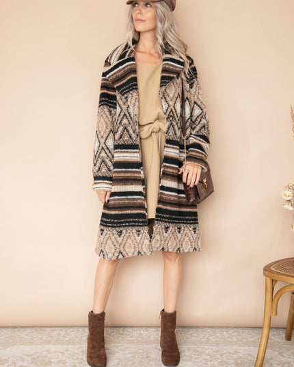 Soft Squares & Stripes Beige/Brown - Jas