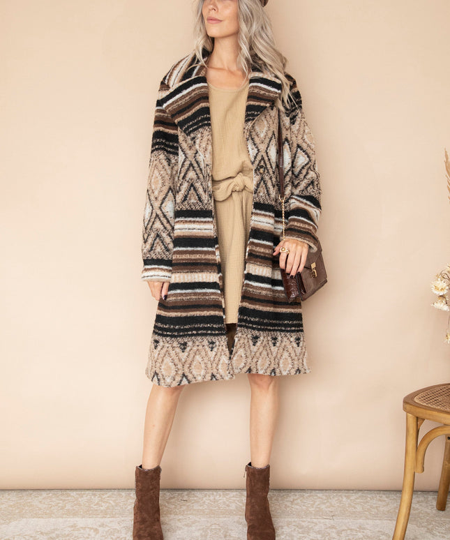 Soft Squares & Stripes Beige/Brown - Jas