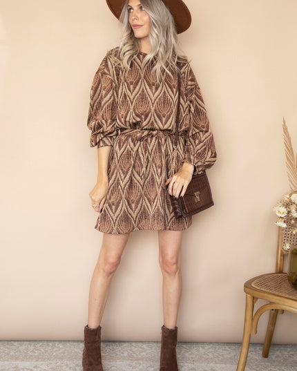 Keep On Glowing Brown Mix - Jurk