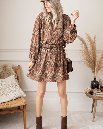 Keep On Glowing Brown Mix - Jurk