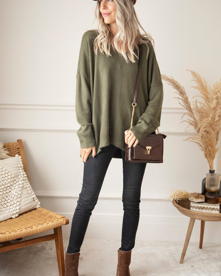 Comfy Billie Kaki - Trui