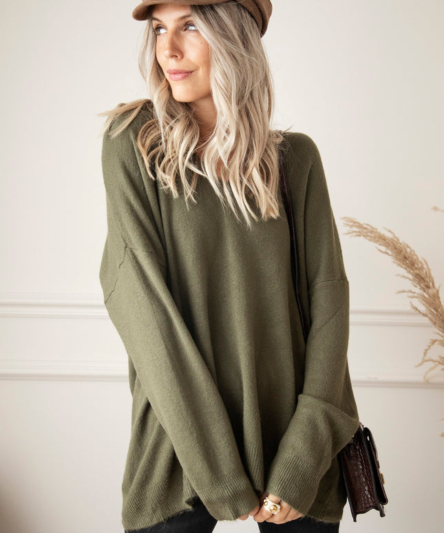 Comfy Billie Kaki - Trui