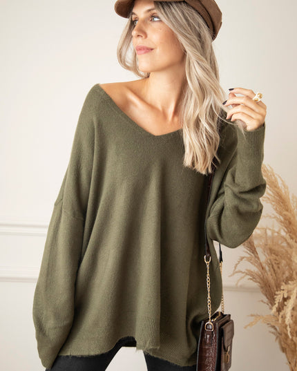 Comfy Billie Kaki - Trui