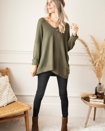 Comfy Billie Kaki - Trui