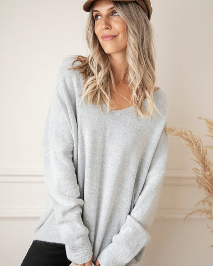Comfy Billie Soft Grey - Trui
