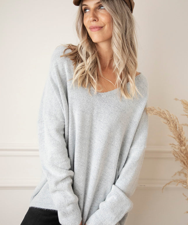 Comfy Billie Soft Grey - Trui