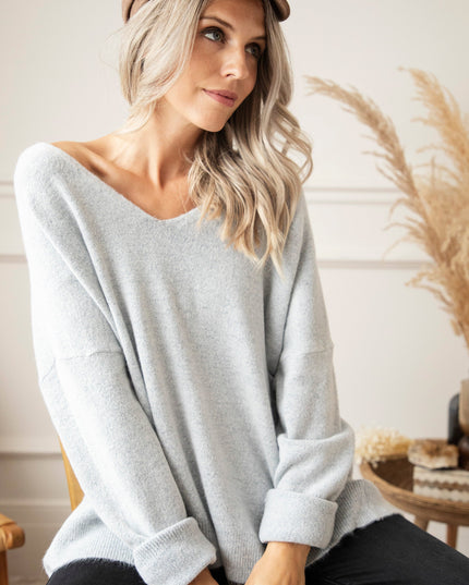 Comfy Billie Soft Grey - Trui