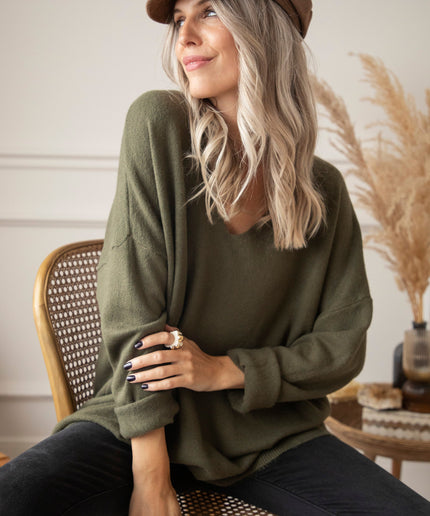 Comfy Billie Kaki - Trui