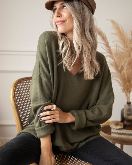 Comfy Billie Kaki - Trui