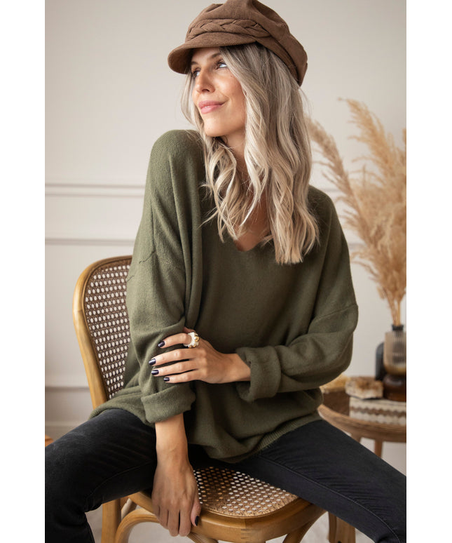 Comfy Billie Kaki - Trui