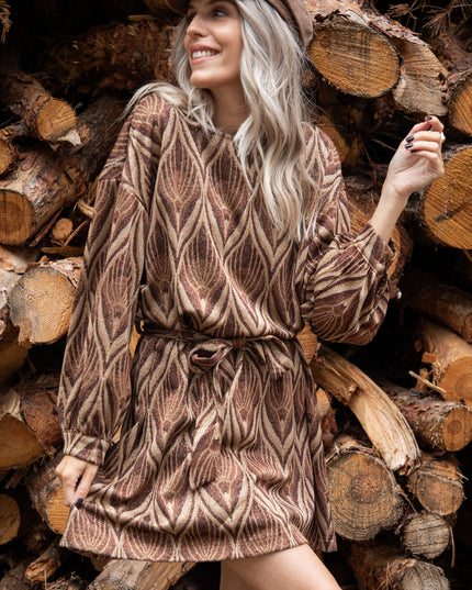 Keep On Glowing Brown Mix - Jurk