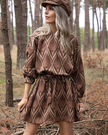 Keep On Glowing Brown Mix - Jurk