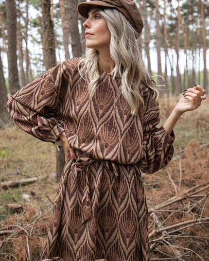 Keep On Glowing Brown Mix - Jurk