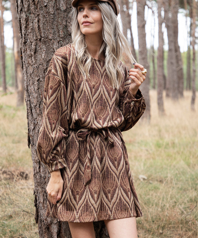Keep On Glowing Brown Mix - Jurk