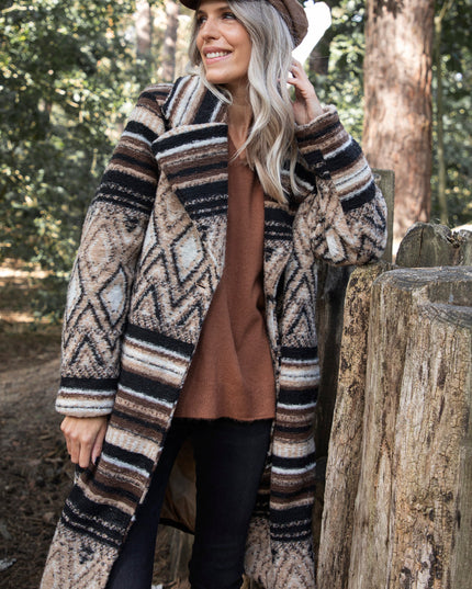 Soft Squares & Stripes Beige/Brown - Jas