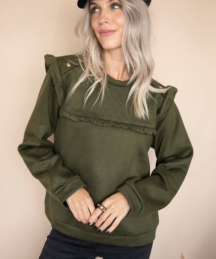 Charming Chelsea Kaki - Sweater